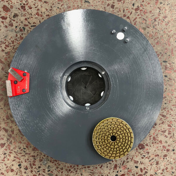 ACCESORIO PLATO MÚLTIPLE PARA PULIDORA PORTA METALES Y DISCOS DIAMANTADOS