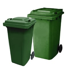 CONTENEDOR CON TAPA Y RUEDAS 240LTS PARA EXTERIOR PROTECCIÓN UV