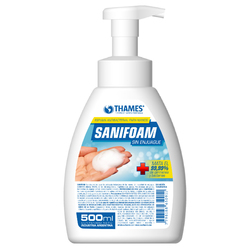 ALCOHOL ESPUMA SANIFOAM 500ML X 6 UNIDADES