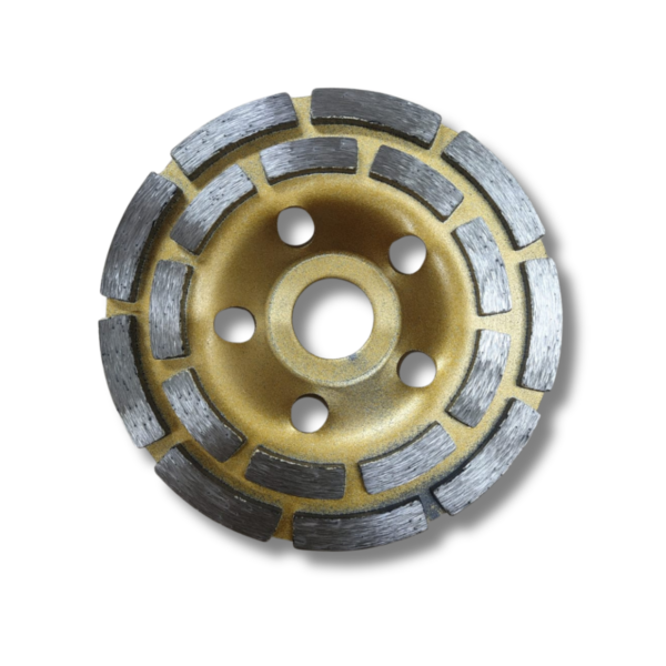 DISCO MUELA COPA DIAMANTADA 125 MM PARA DESBASTE DE HORMIGON CON PULIDORA DE MANO